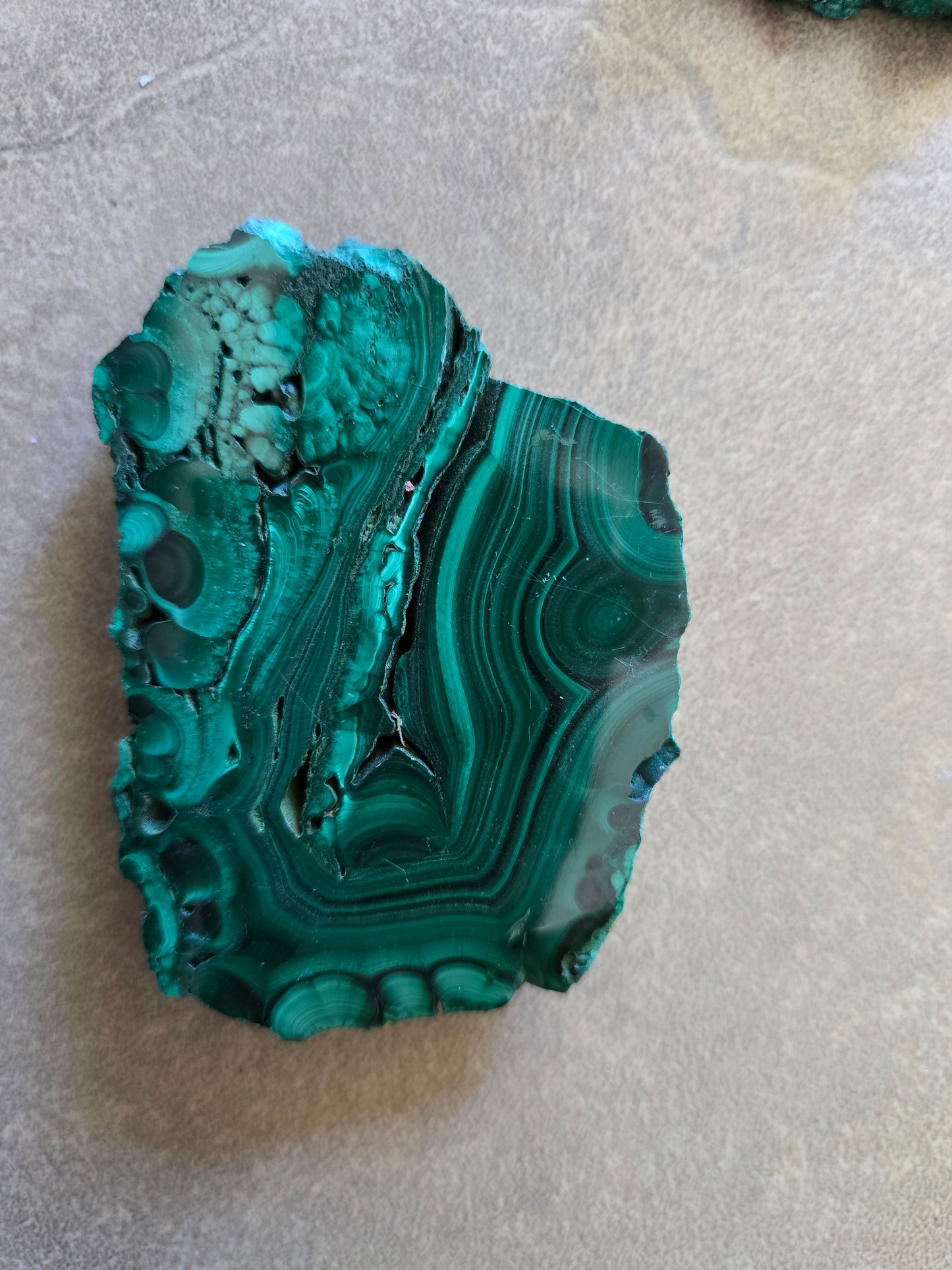 Malachite Slab 150-200 grams