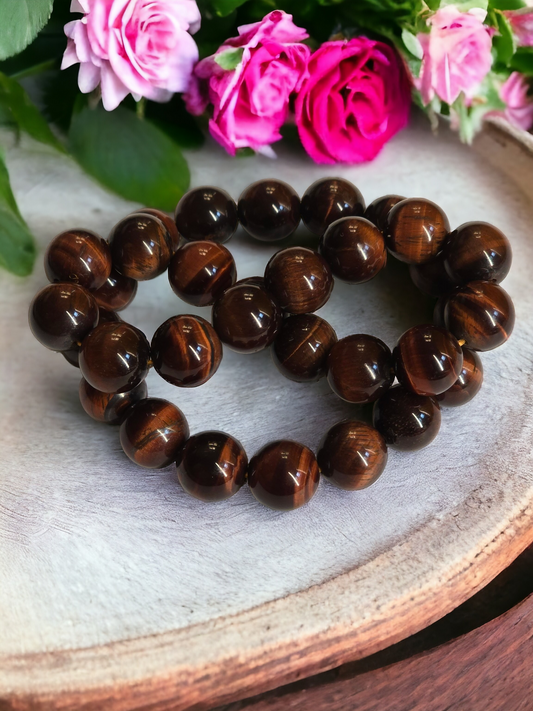 Premium Red Tiger's Eye Bracelet (12mm)