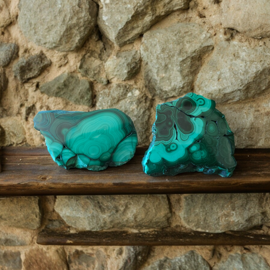 Malachite Slab 200-250 grams